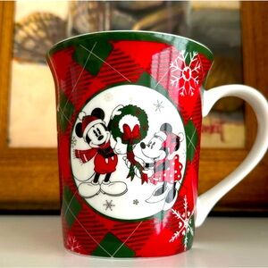 Mickey and Minnie Plaid Mugs